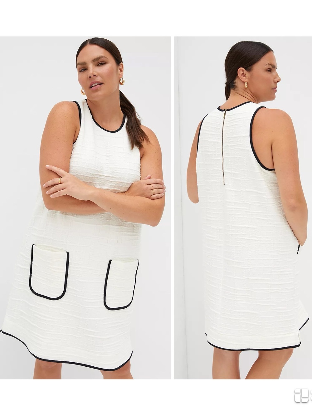 Anthropologie Maeve Patch-Pocket Mini Dress